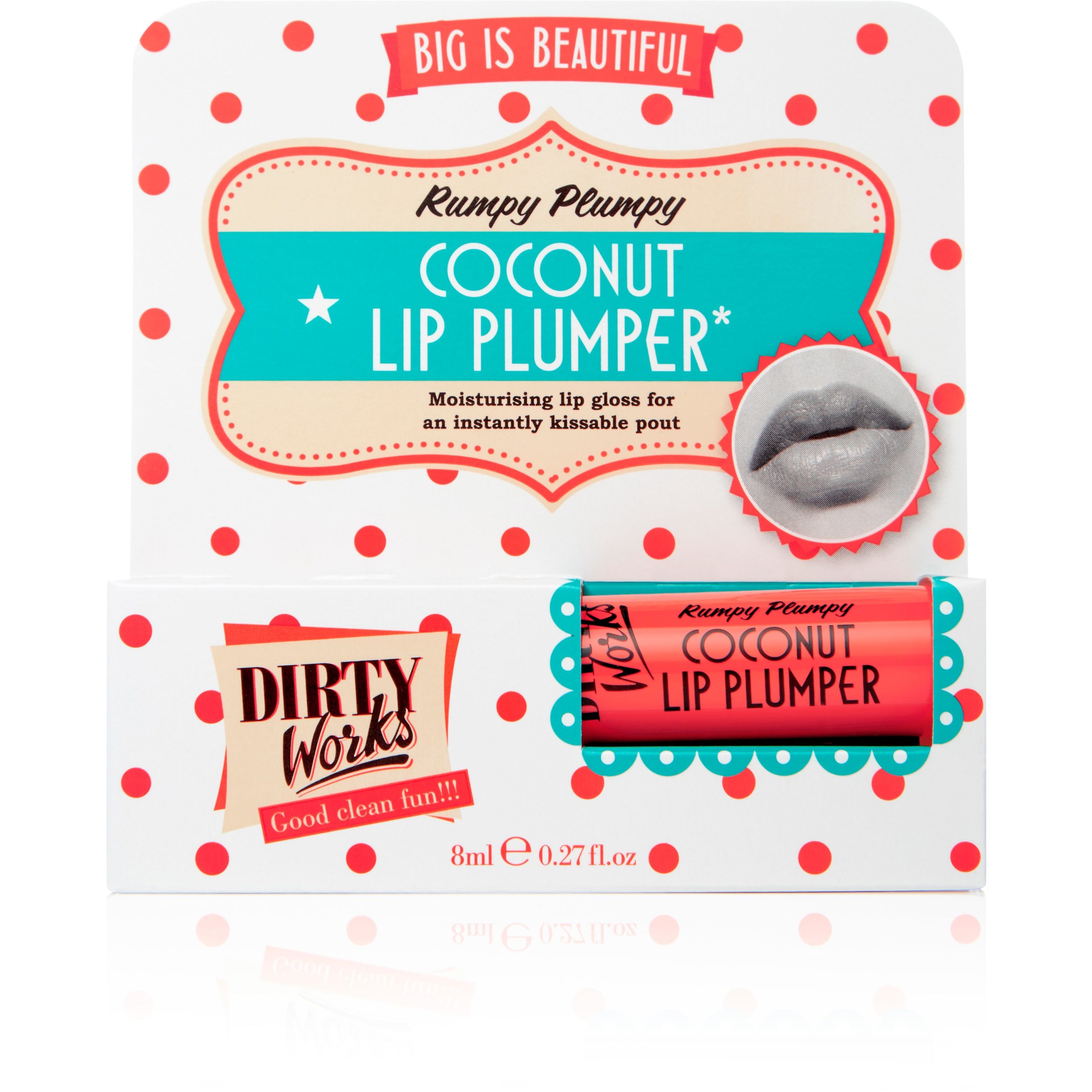 Dirty Works Coconut Rumpy Plumpy Lip Plumper 8 ml Dirty Works Coconut Rumpy Plumpy Lip Plumper 8 ml