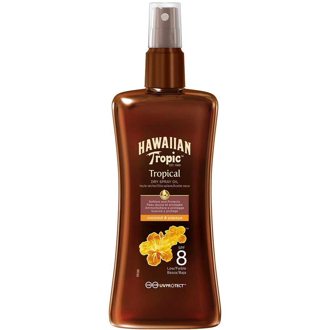 Hawaiian Tropic Dry Spray Oil SPF 8 200 ml Hawaiian Tropic Dry Spray Oil SPF 8 200 ml
