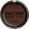 NYX PROFESSIONAL MAKEUP Can't Stop Won't Stop Powder Foundation Deep E