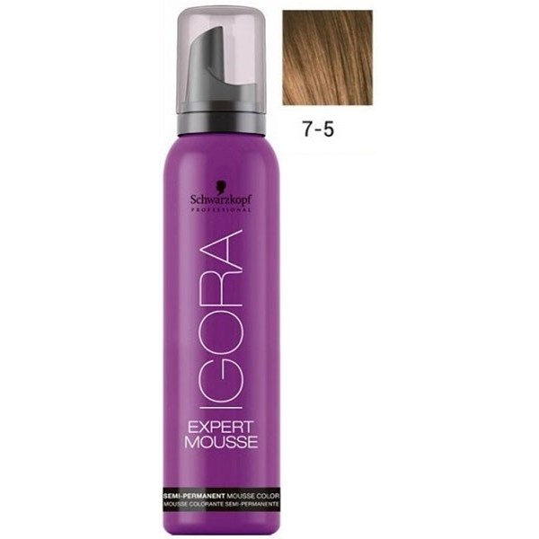 Schwarzkopf Professional Igora Expert Mousse 7-5 Middle Blond Gold Schwarzkopf Professional Igora Expert Mousse 7-5 Middle Blond Gold