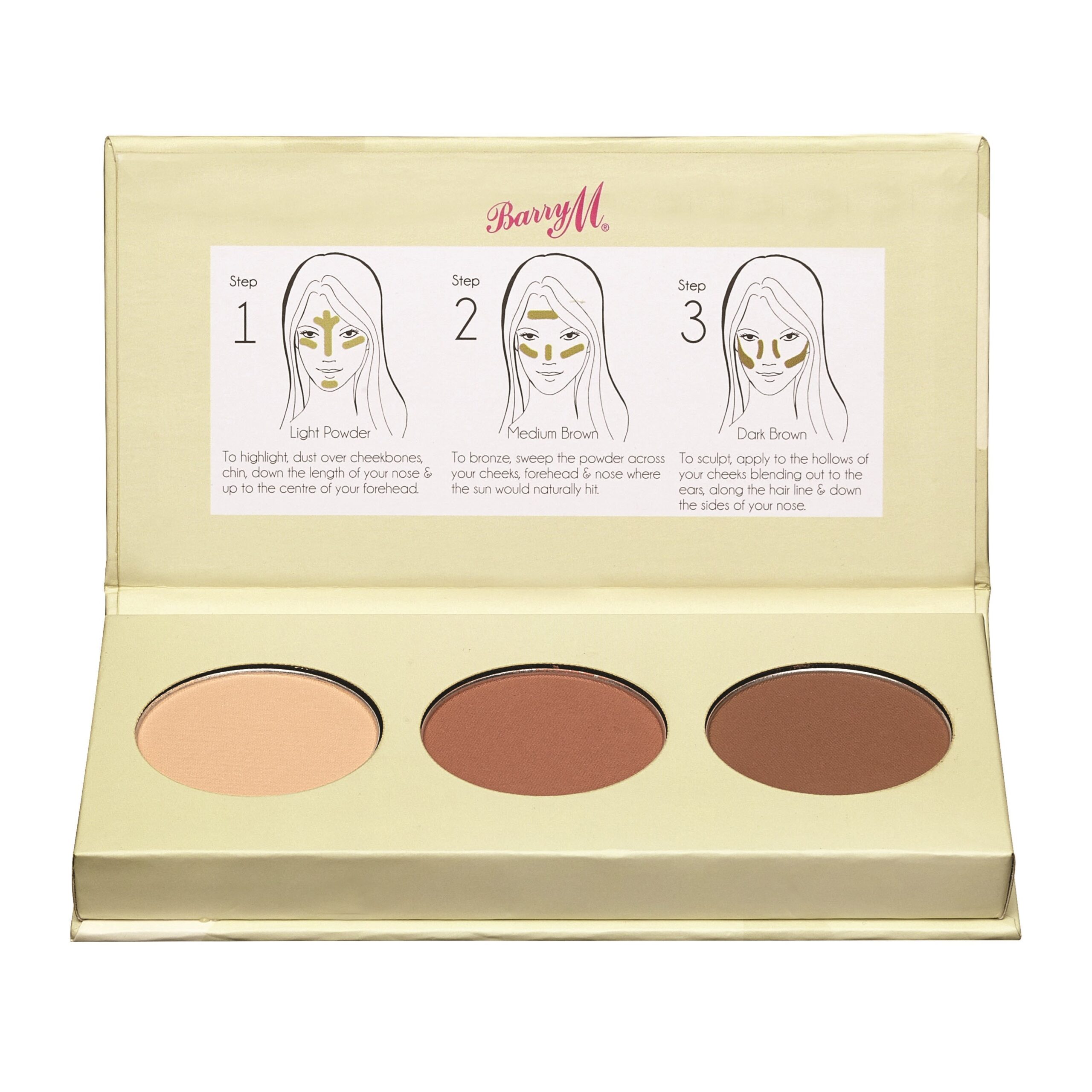 Barry M Chisel Cheeks Contour Kit Light Medium Barry M Chisel Cheeks Contour Kit Light Medium