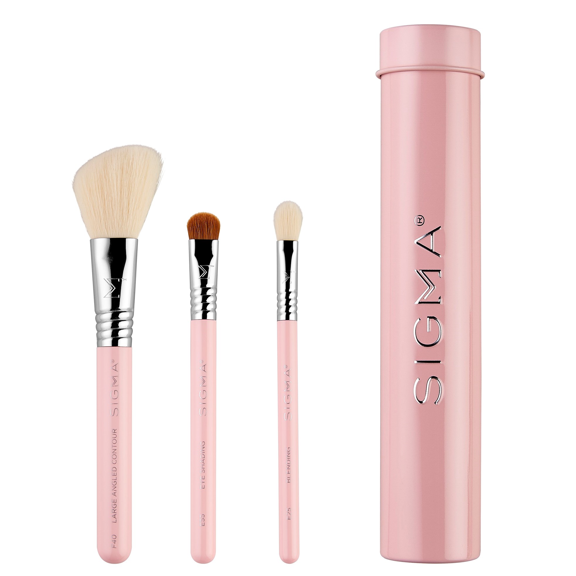 Sigma Beauty Essential Trio Brush Set Pink Sigma Beauty Essential Trio Brush Set Pink